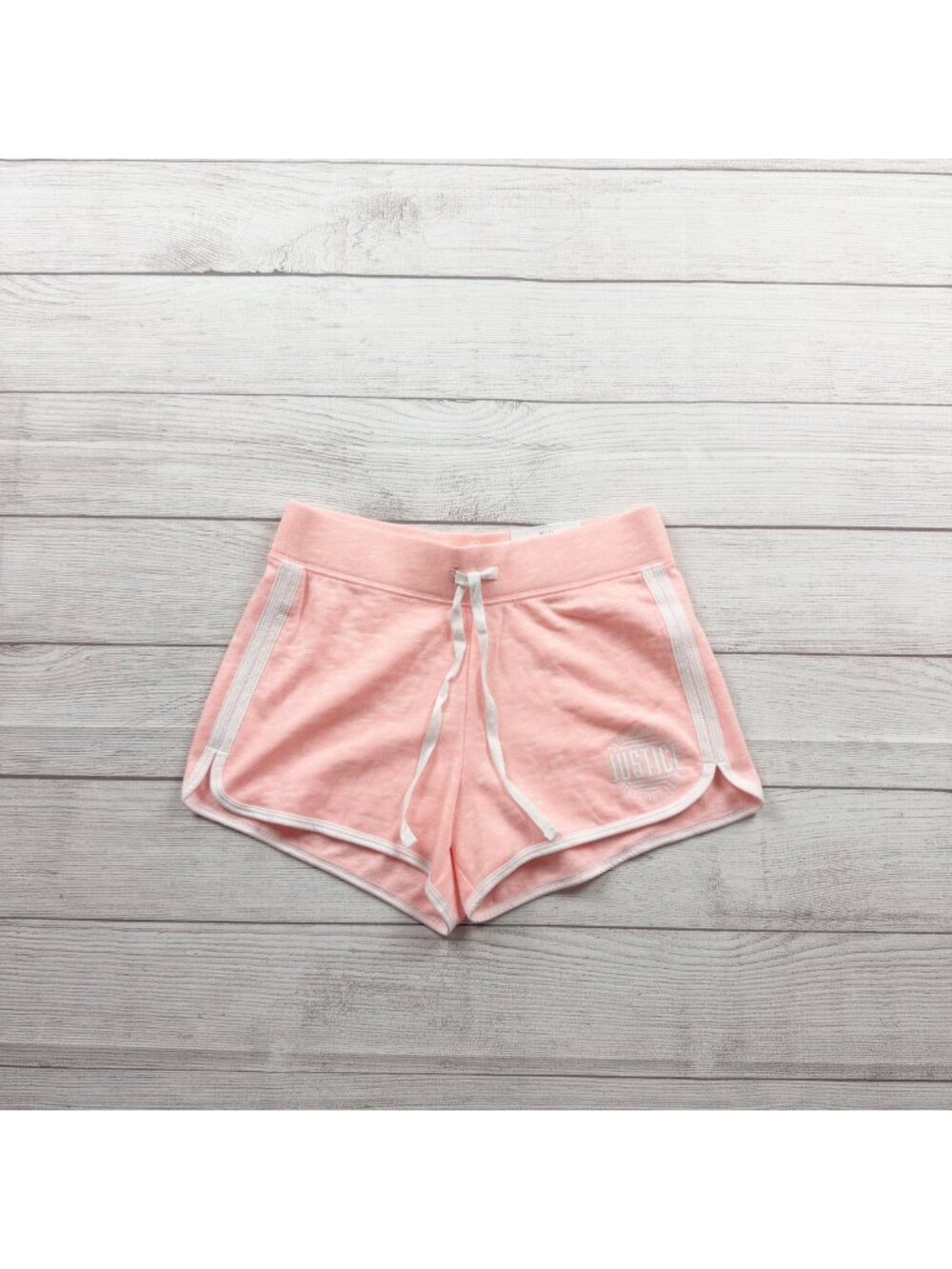 Justice Active Girls Pink Dolphin Hem Shorts Cotton Blend NWT 14-16